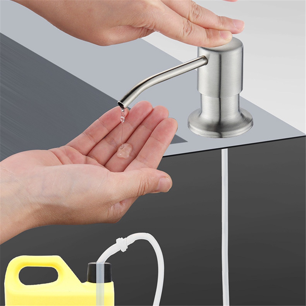 Bình Đựng Xà Phòng Rửa Chén Dạng Nhấn Màu Vàng Đen Tiện Dụng Cho Nhà Bếp / Nhà Tắm