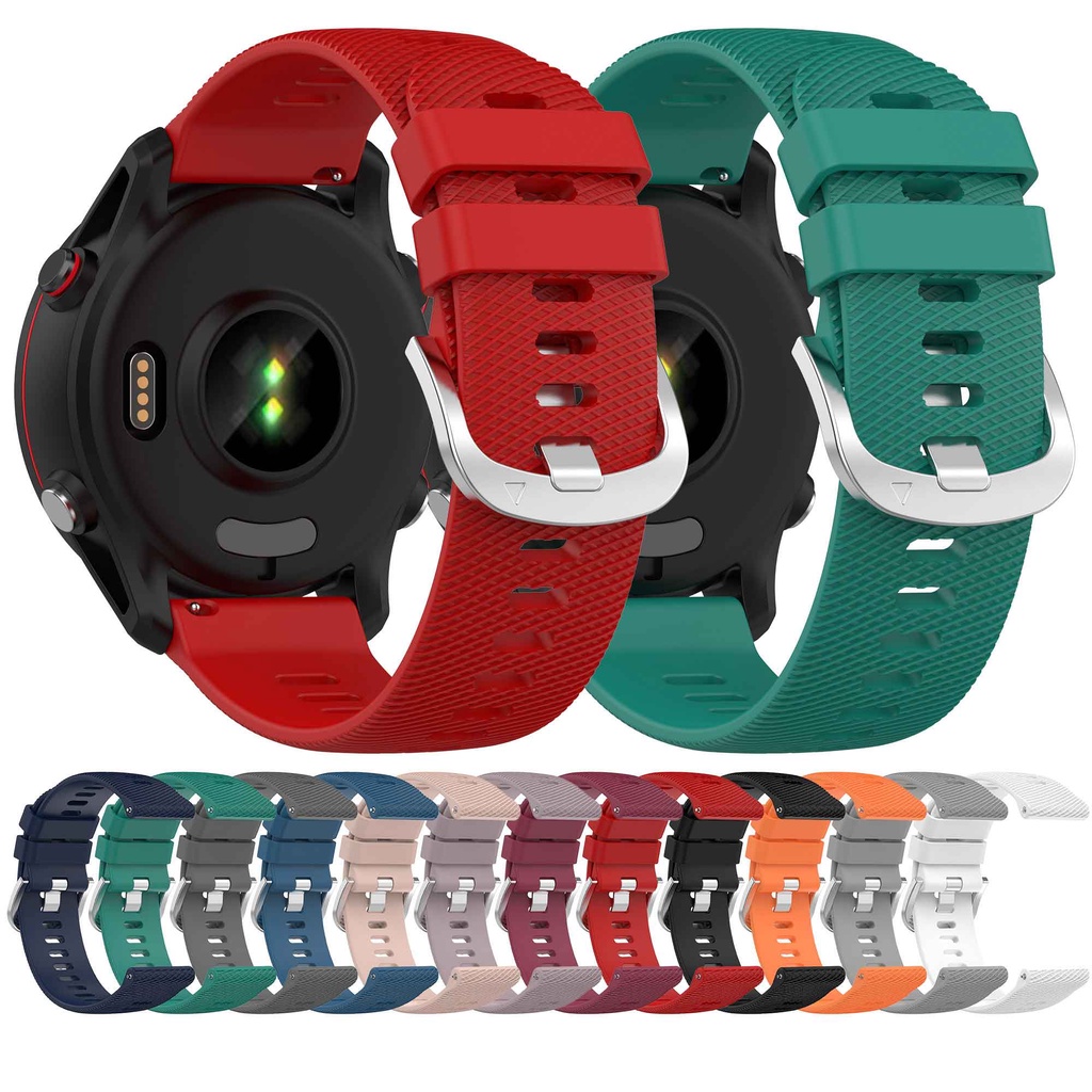 Dây Đeo Silicon 18 / 22mm Thay Thế Cho Đồng Hồ Garmin Forerunner 255 255S 265 265S / Vivoactive 4 4S / Venu 2 2S