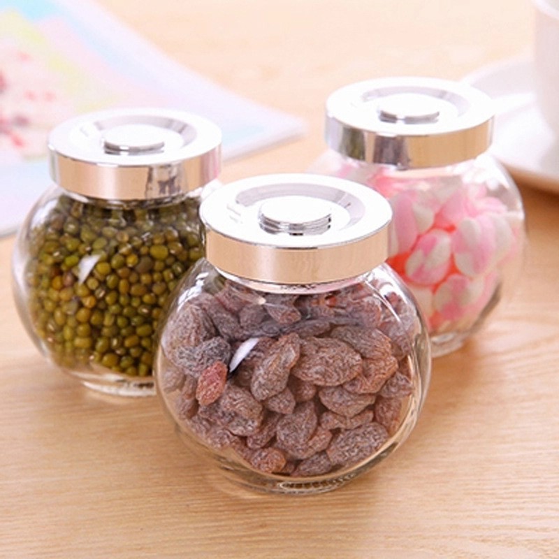 [Tổng Kho Sỉ] Hũ Thủy Tinh 110ml Đựng Gia Vị - Tứ Quý - Có Nắp