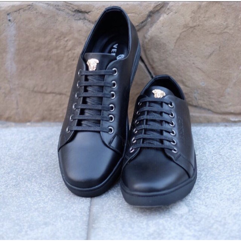 Giày Thể Thao Nam, giày sneakers nam Màu đen da cao cấp