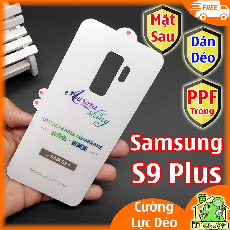 Dán Dẻo PPF Samsung S9 Plus Mặt Sau Trong Suốt (Cường Lực Dẻo)