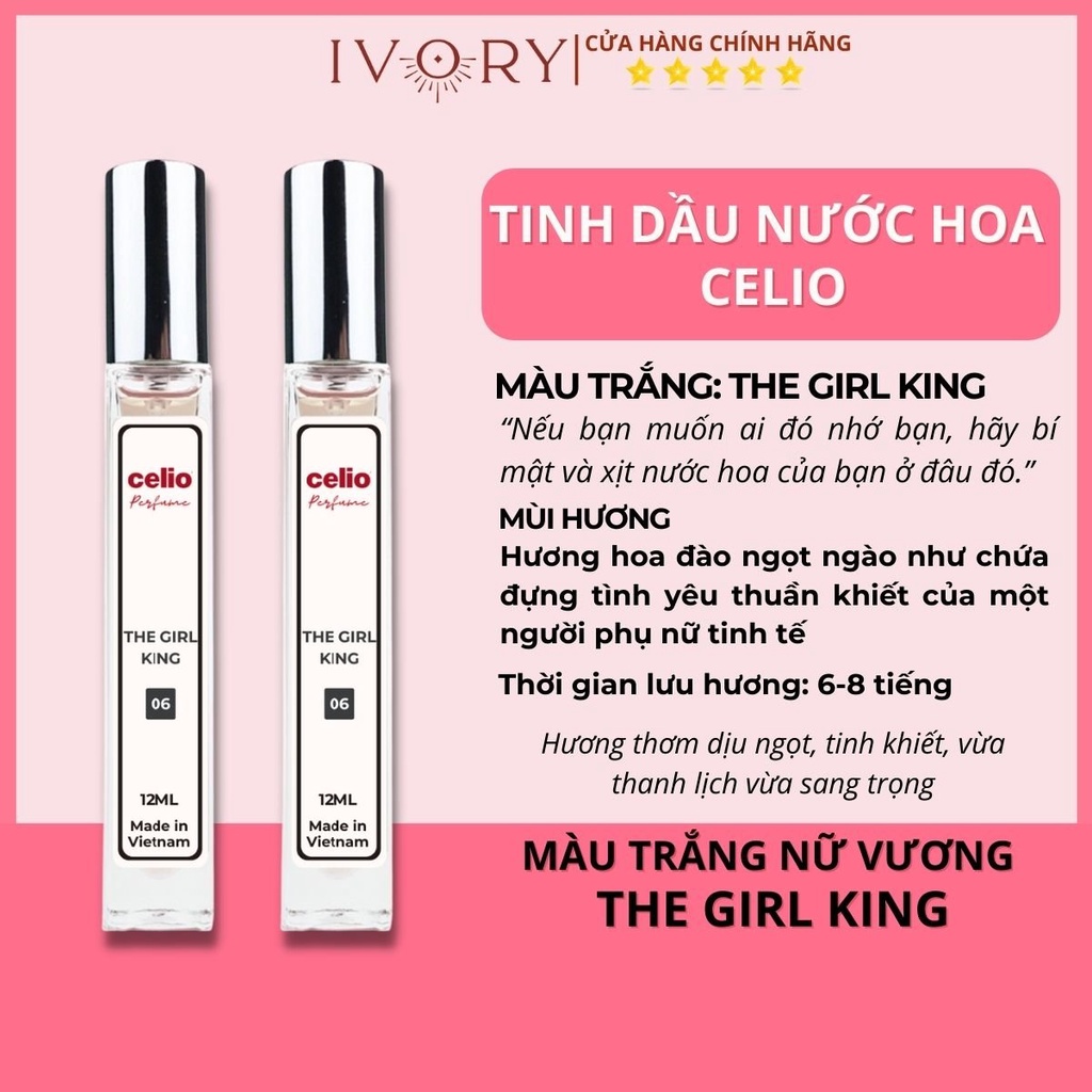 Tinh Dầu Nước Hoa Nữ Good Girl Mini 12ml CELIO Body Mist Cá Tính Nồng Nàn Quyến Rũ Gợi Cảm Thơm Lâu Dạng Xịt Tiện Lợi