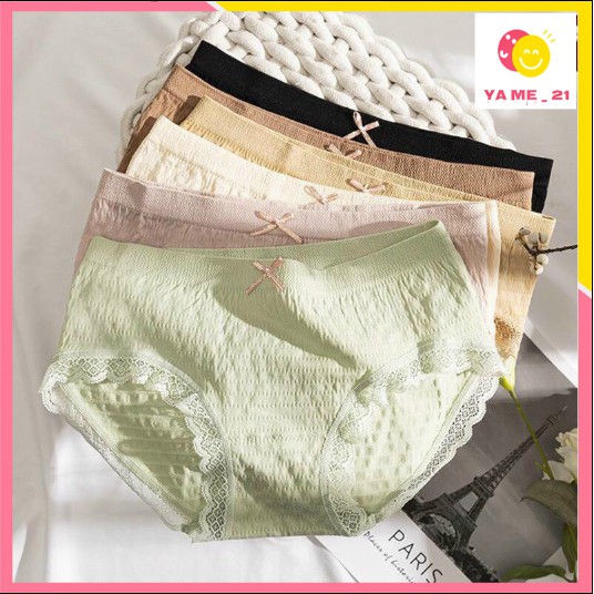 Quần Lót Nữ Cotton ren Kháng Khuẩn Thoáng Mát