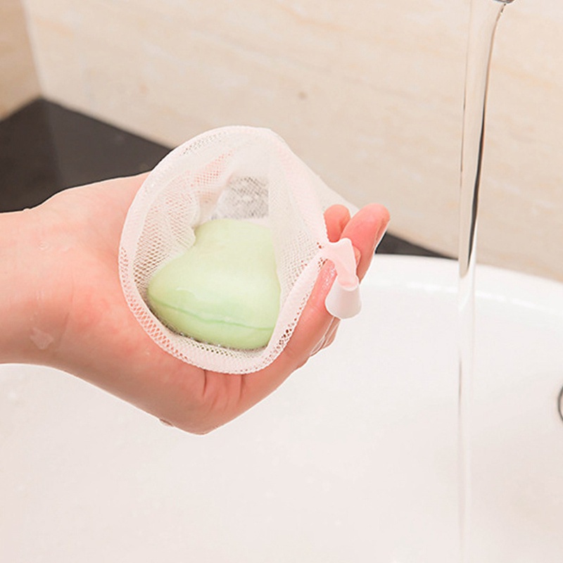 Túi lưới đựng tạo bọt xà phòng 2 lớp mềm mại tiện lợi