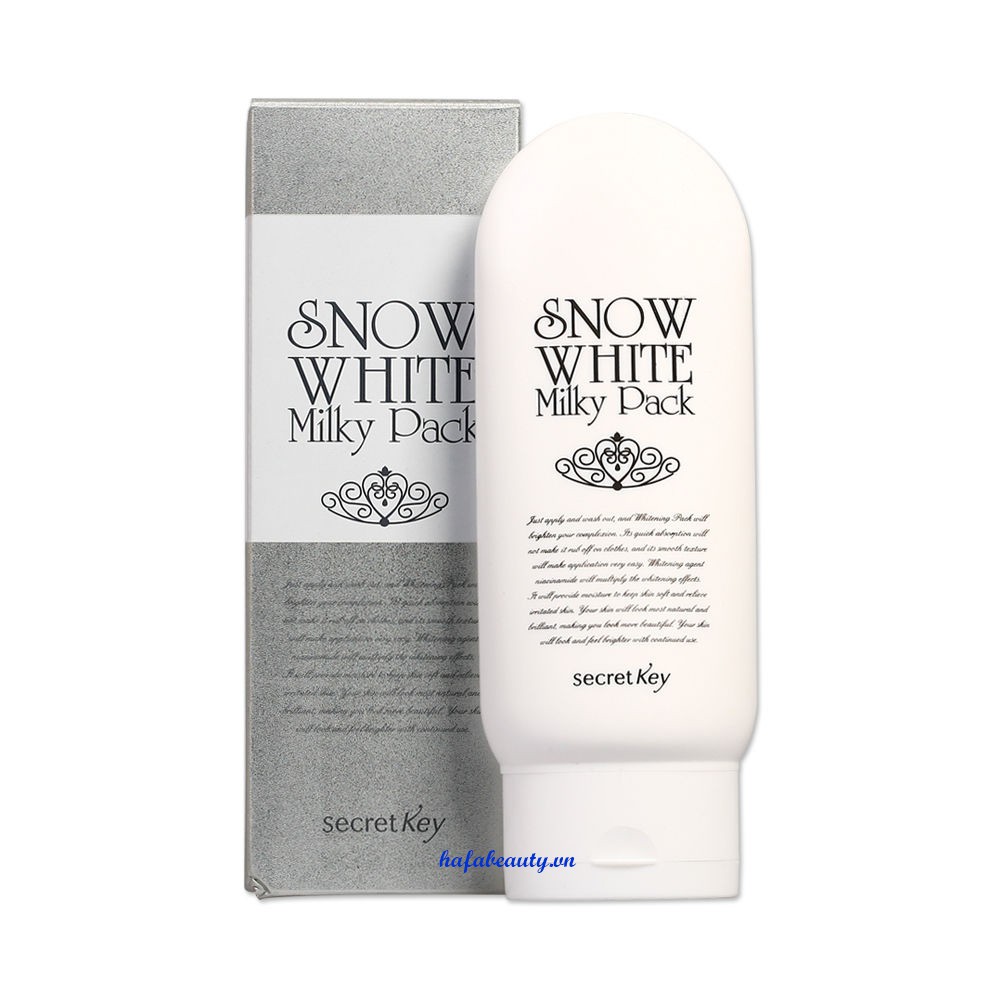 Bộ sản phẩm dưỡng trắng da mặt và body Secret Key Snow White + Tặng kèm 1 Băng đô tai mèo (ngẫu nhiên)