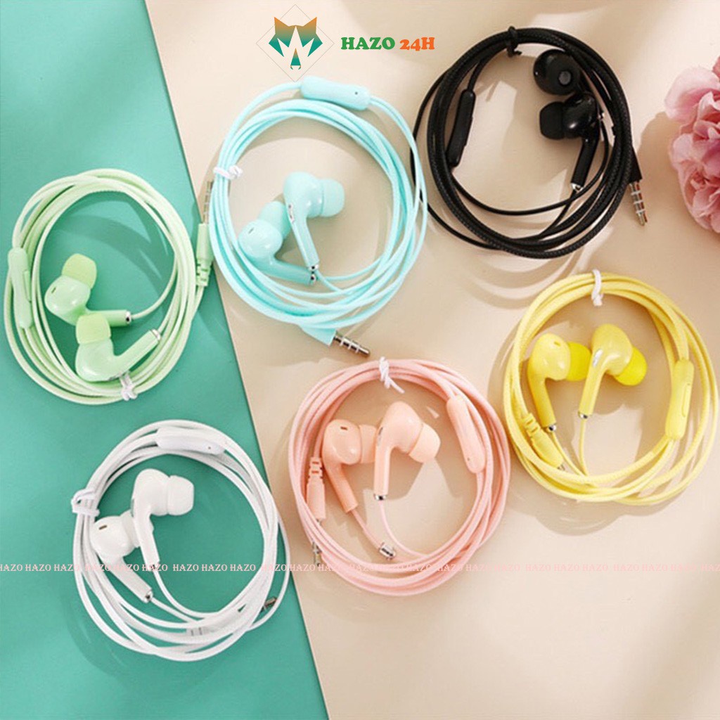 Tai Nghe Đa Năng 326 Có Nút Đệm Tai Âm Thanh Cực Êm Có Mic Nhiều Màu Hot Trend - Hazo