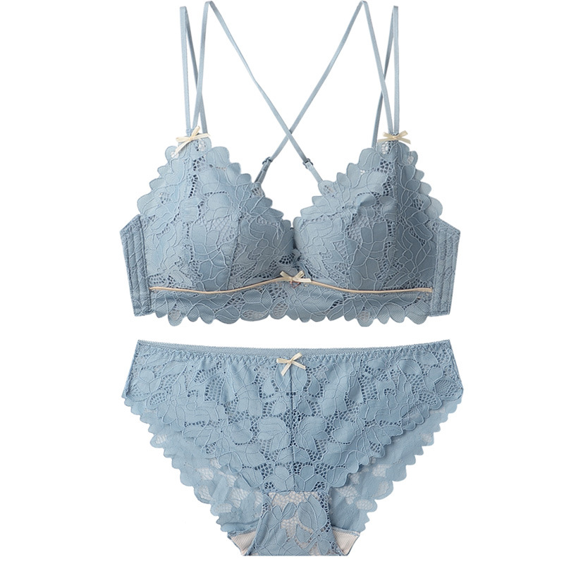 Bộ đồ lót không gọng phối ren xinh xắn đáng yêu dành cho nữ | BigBuy360 - bigbuy360.vn