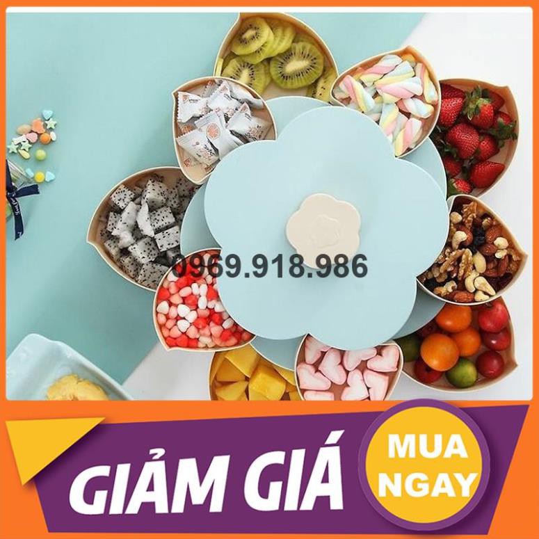 🎈 Hộp Đựng Bánh Kẹo Mứt Tết Xoay Tròn Nở Hoa 5 Cánh 2 Tầng Đẹp Cao Cấp Giá Gốc Sỉ Rẻ 💙 Tổng Kho Gia Dụng An Giang 💙