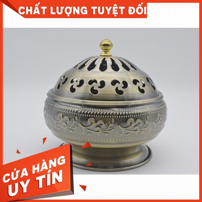 Lư hợp kim đồng đốt nhang trầm size to