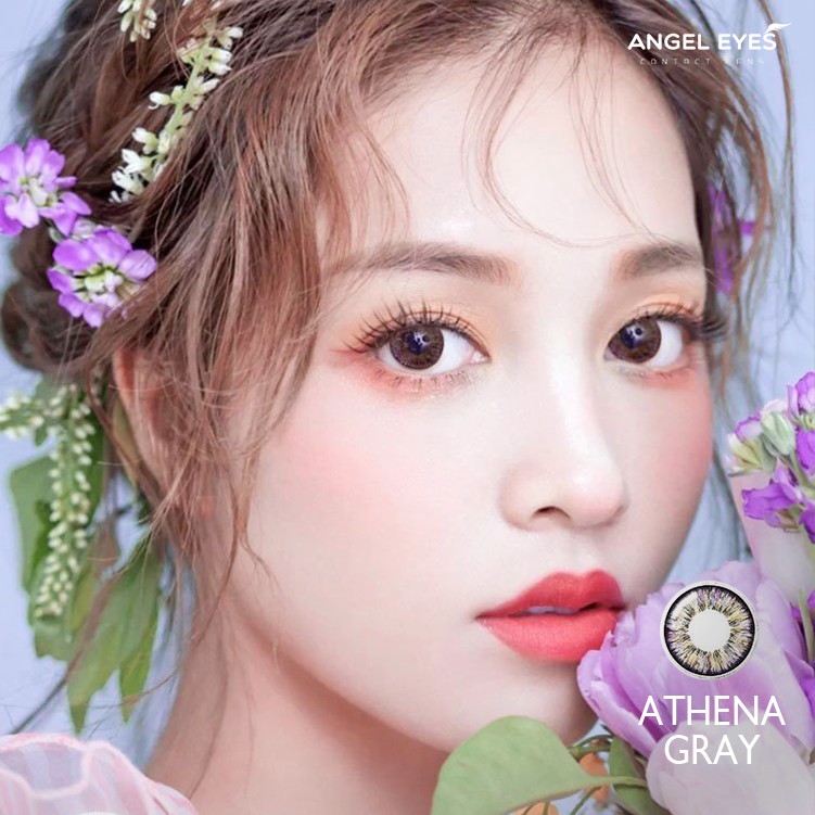 Kính áp tròng Angel Eyes - Athena - Gray/Brown - Không độ cận