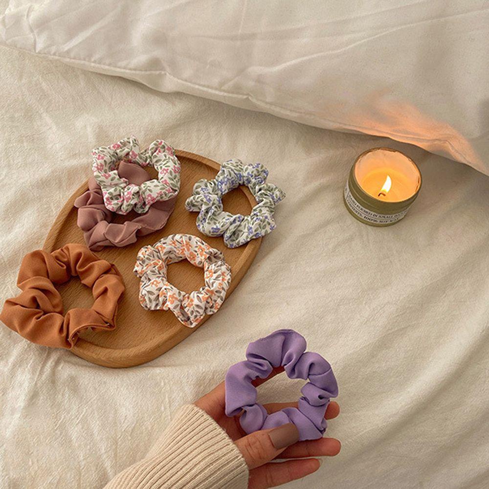 NICKOLAS Set 2 Dây Buộc Tóc Đính Hoa Phong Cách Vintage