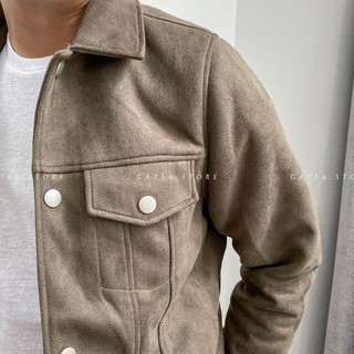 Áo Khoác MR da lộn cổ bẻ 030