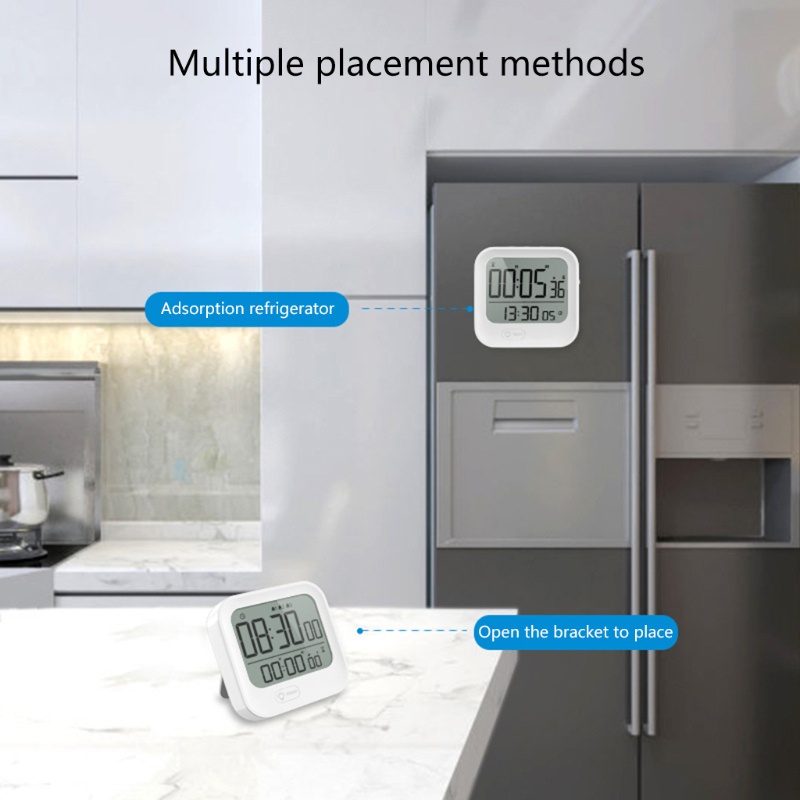 Đồng Hồ Hẹn Giờ Nấu Ăn 12 / 24H Thiết Kế 3 Đơn Giản