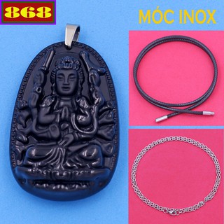 Vòng cổ 2 dây Thiên thủ thiên nhãn đen - Hộ mệnh tuổi Tý