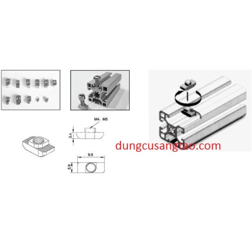 Ốc T Nut nhôm định hình 2020 /3030 / 4040