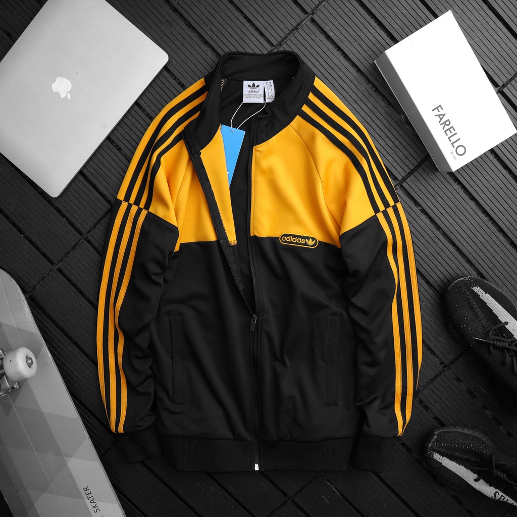 Áo khoác thể thao phối sọc chất liệu poli 2 da cao cấp 8623