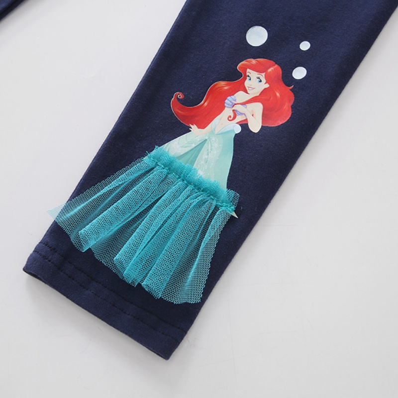 quần legging Elsa cho bé gái In Họa Tiết Hoạt Hình Phong Cách Hàn Quốc Thời Trang Mùa Hè Cho Bé Gái Từ 3-11 Tuổi