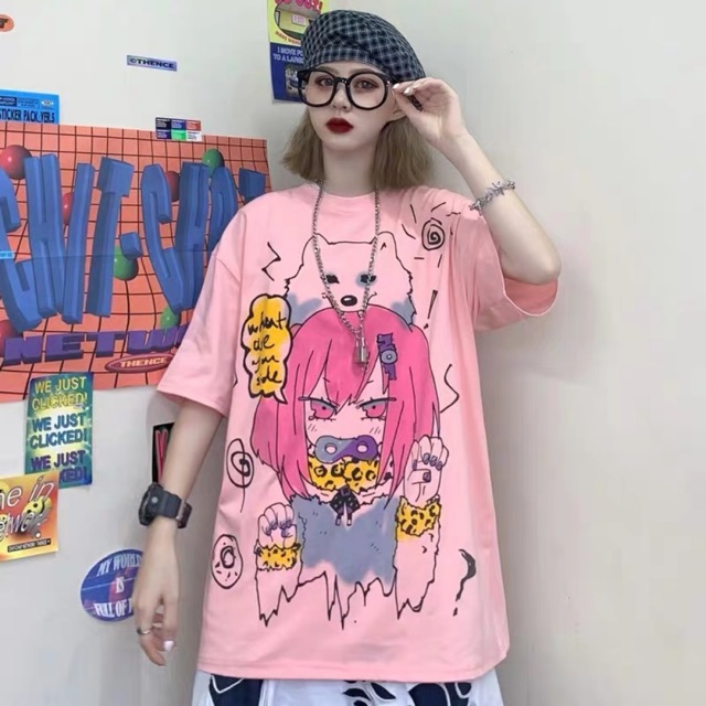 Áo cô gái tóc đỏ và chó sói THO322