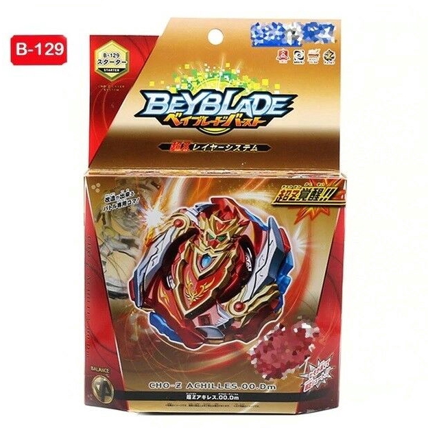 Bộ Con quay đồ chơi ZACHILLES B-129 Beyblade BURST SUPER Z Z ACHILLES B-129  + Hệ thống bệ phóng LR + Tay cầm B-88