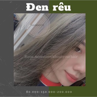 Combo Thuốc nhuộm tóc Đen rêu + trợ + bao tay