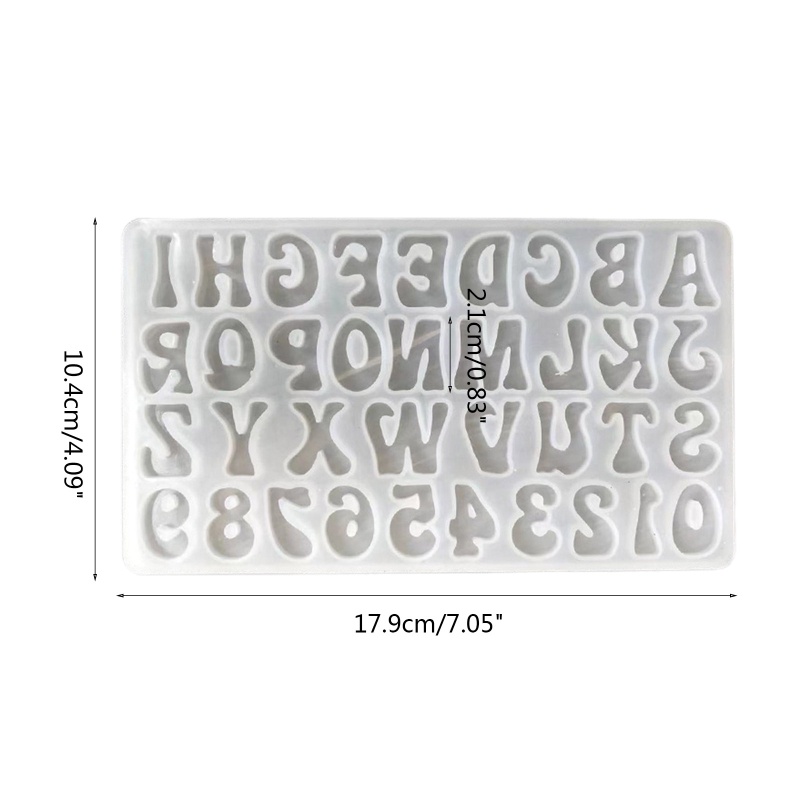 Khuôn Silicone Hình Chữ Cái Và Chữ Số Độc Đáo Làm Đồ Trang Sức Thủ Công