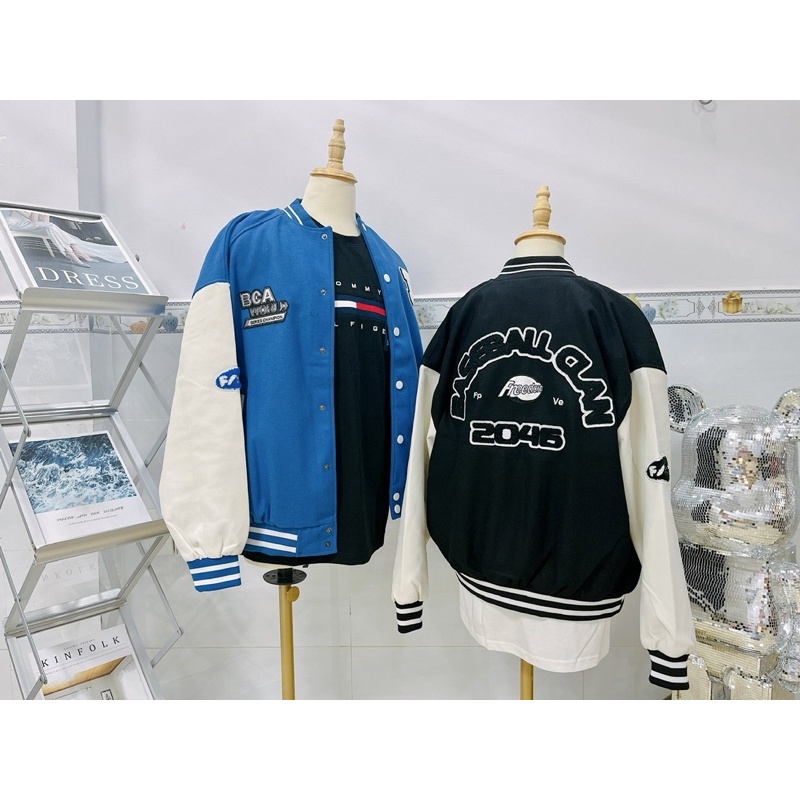 [CHÍNH HÃNG] ÁO KHOÁC BÓNG CHÀY MLBNY BCA WORLD SERISES CHAMPION VẢI DÙ - ÁO KHOÁC THỂ THAO BOMBER - VARSITY JACKET