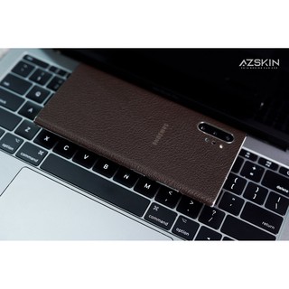 Miếng Dán Da Bò Thật Cho Samsung s10 plus Màu Nâu Đất (M09)