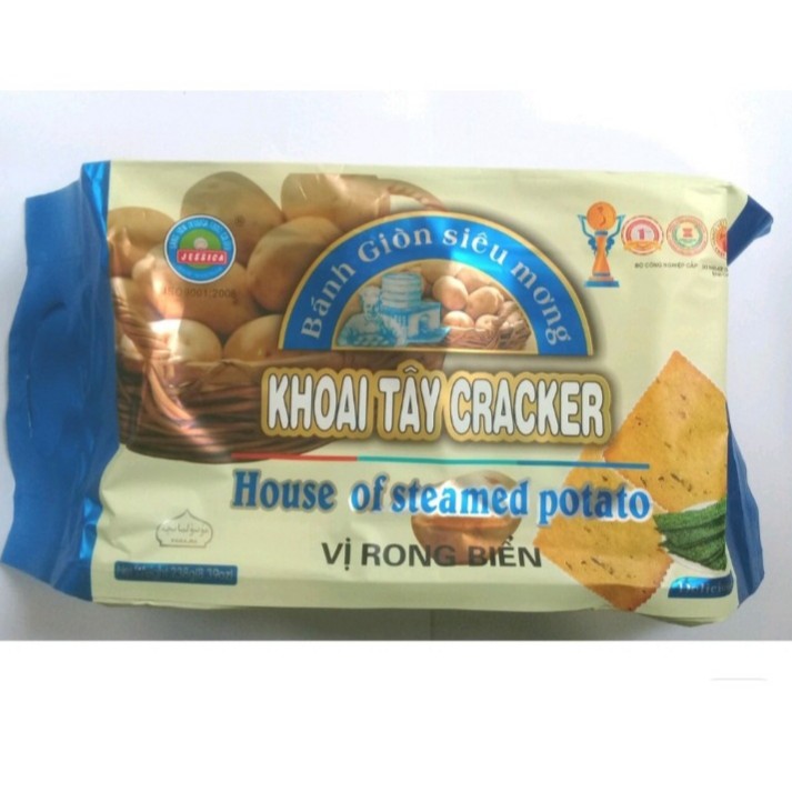 Bánh khoai tây craker siu giòn siu mỏng , 238gr/ 20 gói