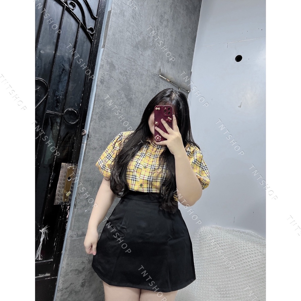 ÁO SƠ MI BBR TAY PHỒNG [ TNT SHOP BIGSIZE 60KG - 90KG ]