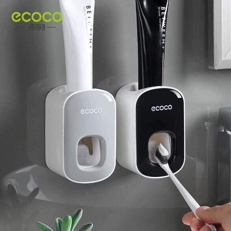 KỆ CẮM BÀN CHẢI, ĐỂ ĐỒ NHÀ TẮM ECOCO KÈM 2 CỐC TRONG SIÊU ĐẸP