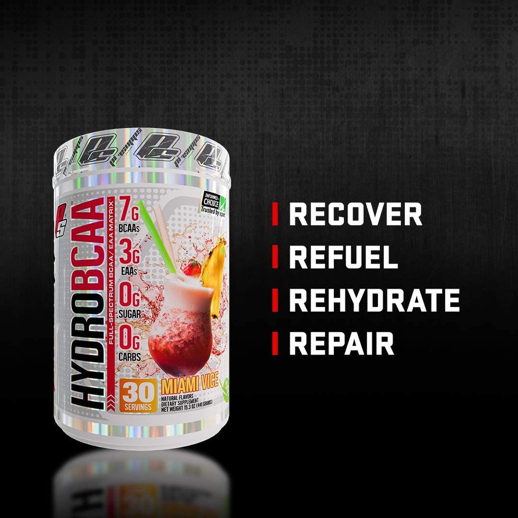 Hydro Bcaa 90 serving - Hỗ trợ phục hồi phát triển cơ và chất điện giải của Mỹ