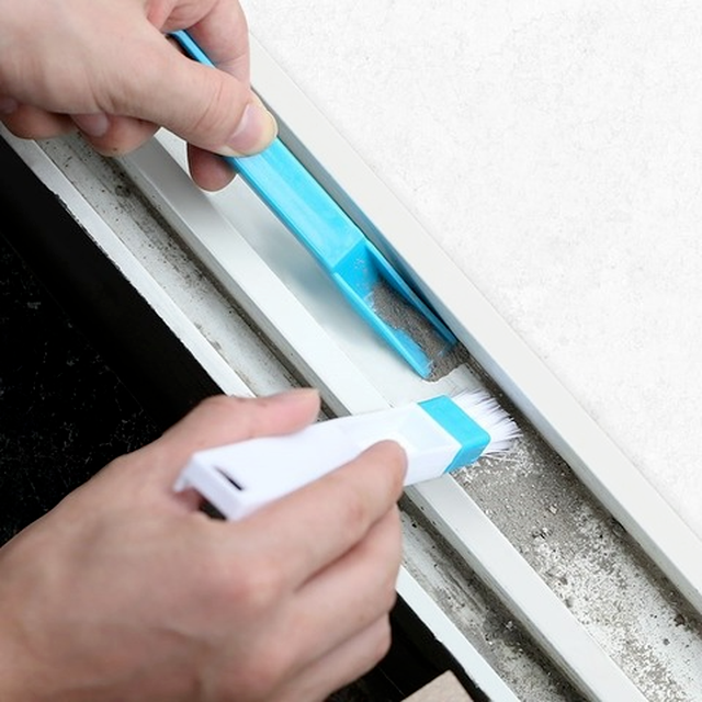 Bàn chải vệ sinh khe cửa sổ/ bàn phím máy tính 2 trong 1 đa năng