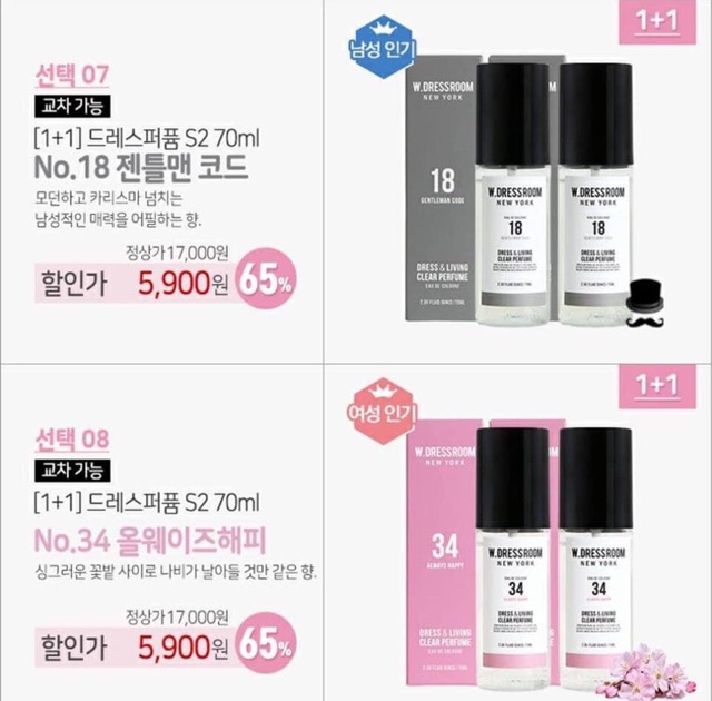 Nước hoa W.dressroom New York Dress & Living clear perfume xịt thơm quần áo, phòng ngủ... chính hãng Hàn Quốc | Thế Giới Skin Care