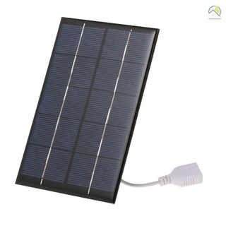 ● 2.5W/5V Portable Solar Charger With USB Port Monocrystalline silicon Compact Solar Panel Phone Cellphone Power Bank Charger For Camping Hiking Travel