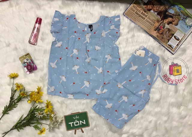 👚👖 Đồ bộ xuất khẩu 👚👖đồ lửng vải tôn vải lanh (ảnh shop tự chụp)