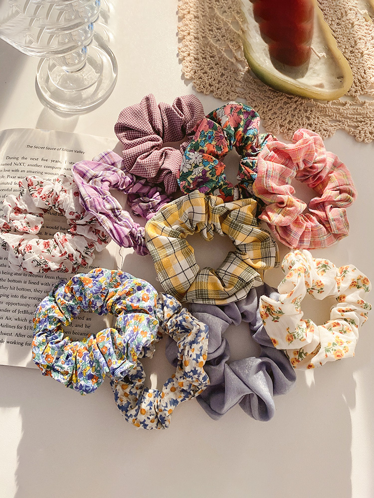 Dây Buộc Tóc Họa Tiết Hoa Thời Trang Nữ Tính