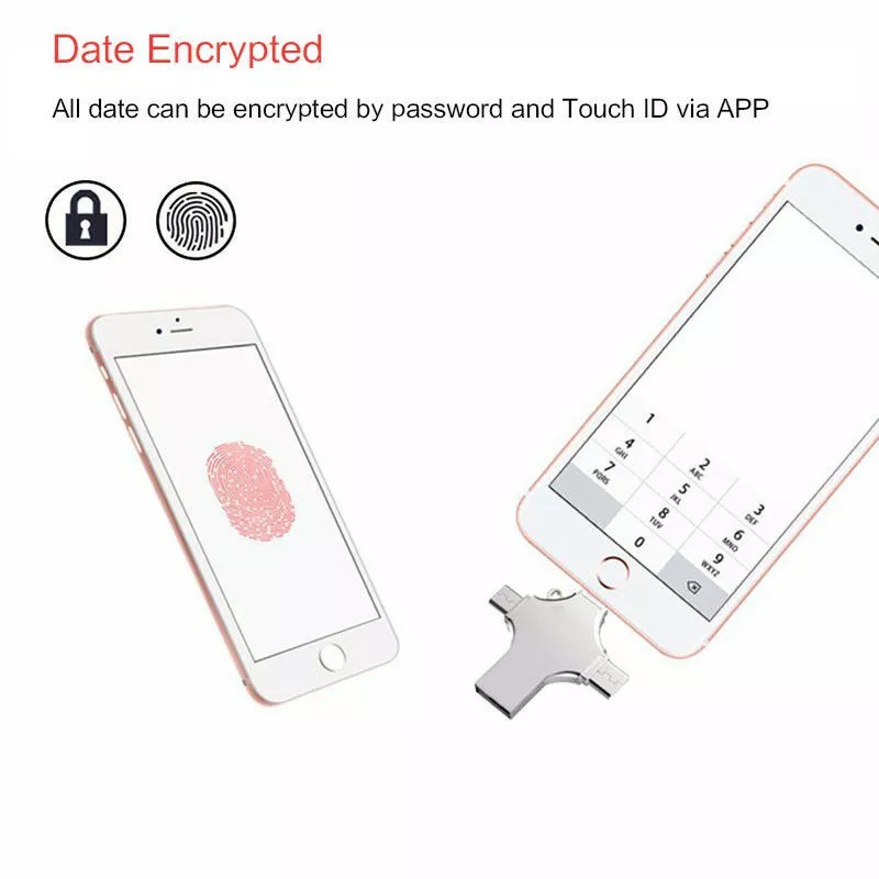 Usb 3.0 Bộ Nhớ 1TB / 512GB / 256GB / 128GB / 64Gb Otg Type-C 4 Trong 1