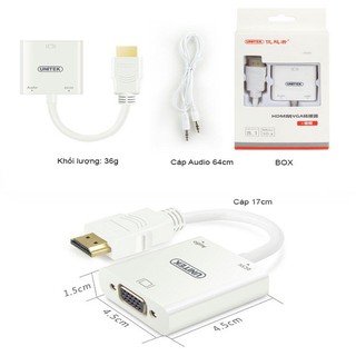 CÁP CHUYỂN HDMI SANG VGA UNITEK Y-6333 HÀNG CHÍNH HÃNG