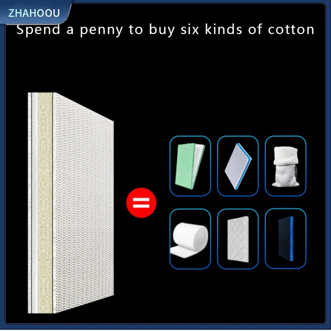 ☃Nhà☃ Miếng Bọt Biển Cotton Lọc Sinh Học 8d Không Keo Dán Cho Bể Cá