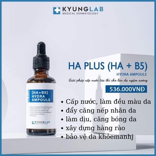 Tinh chất serum căng bóng da KYUNG LAB HA PLUS [ HA + B5 ] HYDRA AMPOULE 50ml