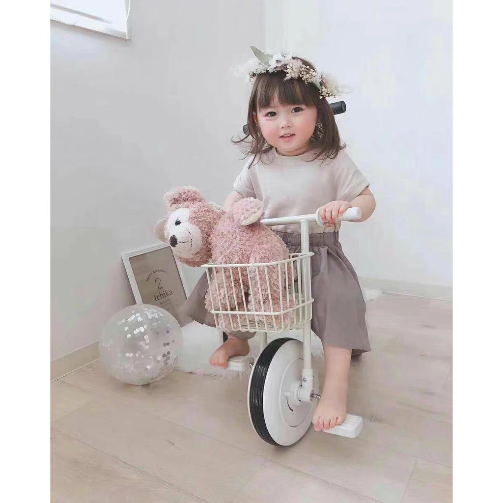 Xe đạp cho bé, Xe đạp ba bánh Muji cho bé từ 1 đến 6 tuổi siêu dễ thương, siêu bền