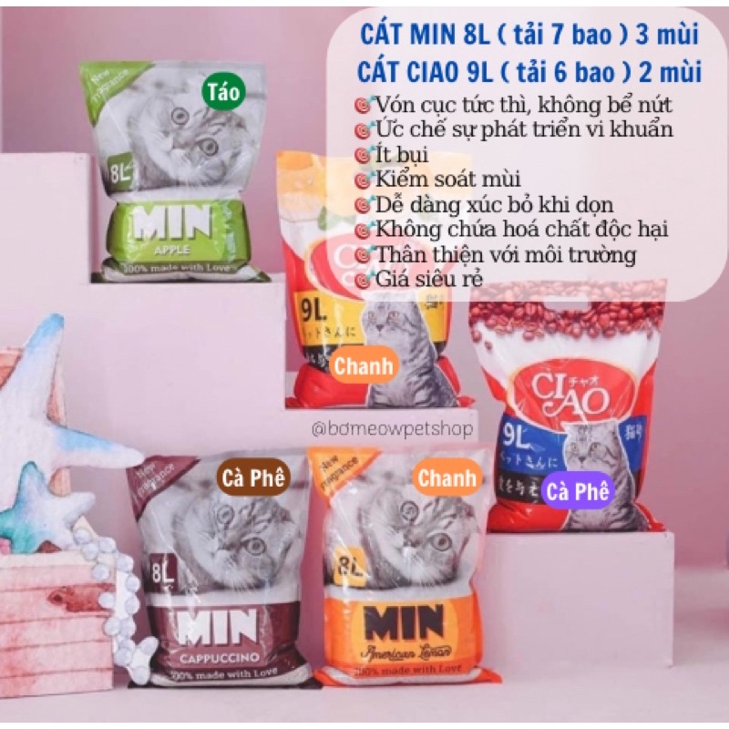 CÁT MIN 8L VÀ CÁT CIAO 9L