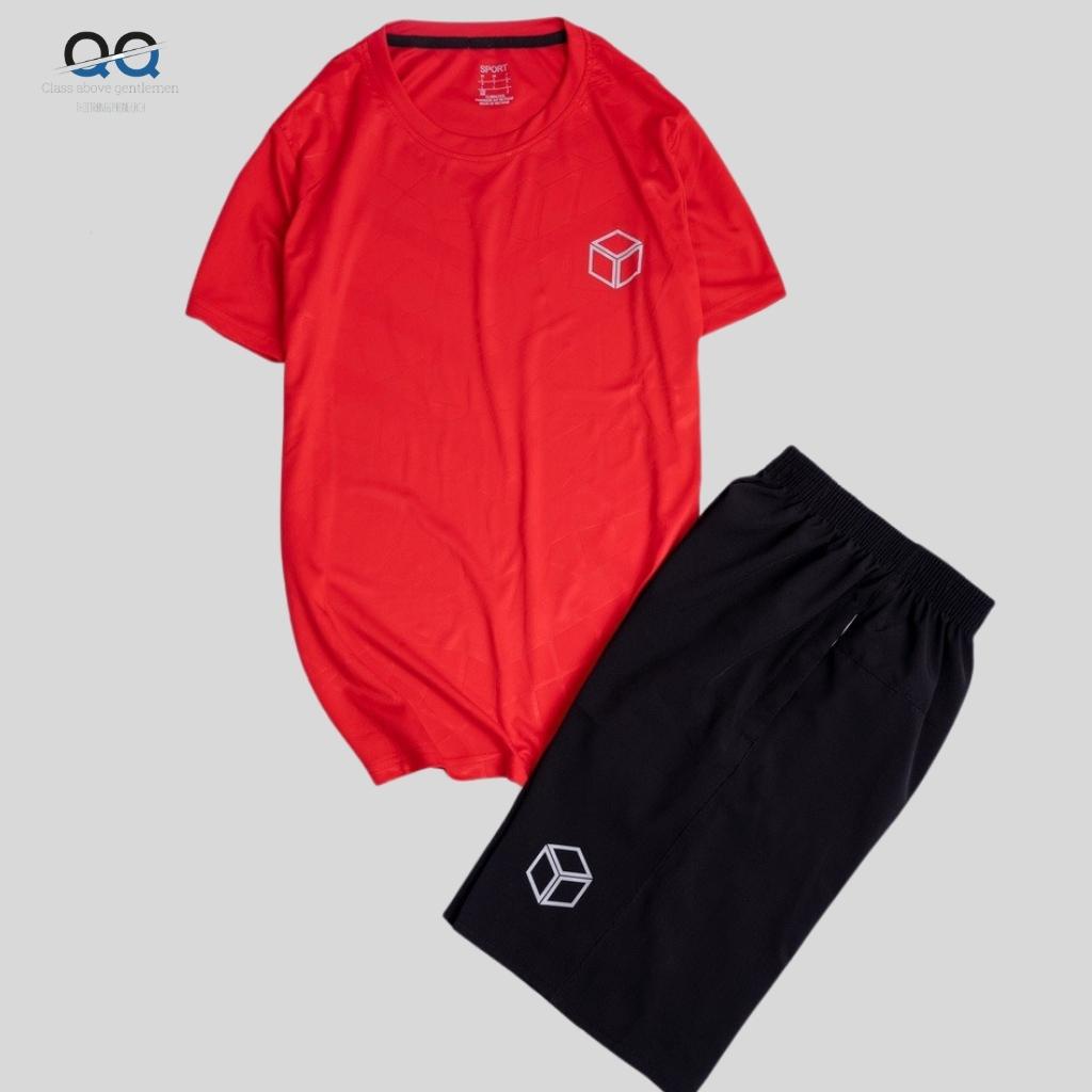 Bộ thể thao nam đồ bộ hè nam vải thun lạnh in vân cao cấp - QQ SHOP