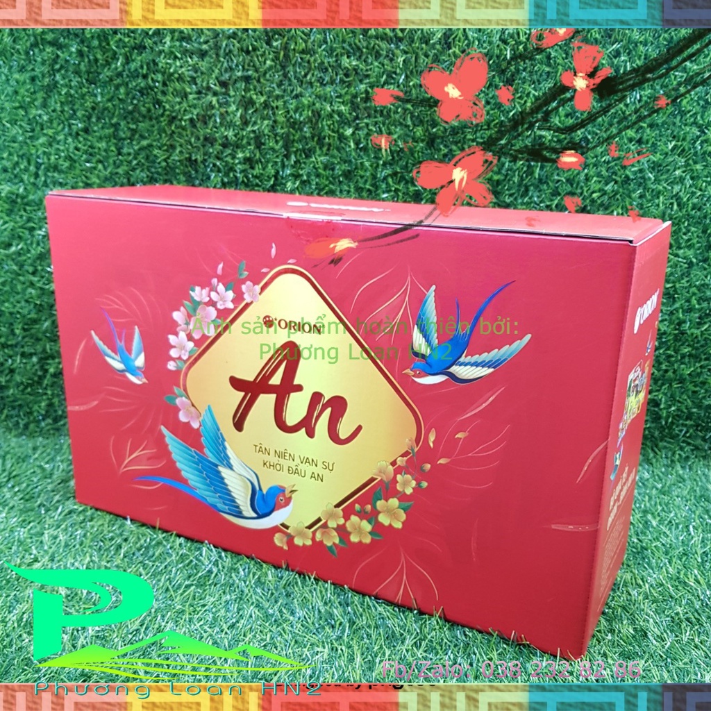 Bộ quà Tết Orion - Bình An II - Hộp quà An Size đại kèm Túi đựng, Bộ quà Tết sang trọng, đầy sắc Xuân, An lành, May mắn | BigBuy360 - bigbuy360.vn