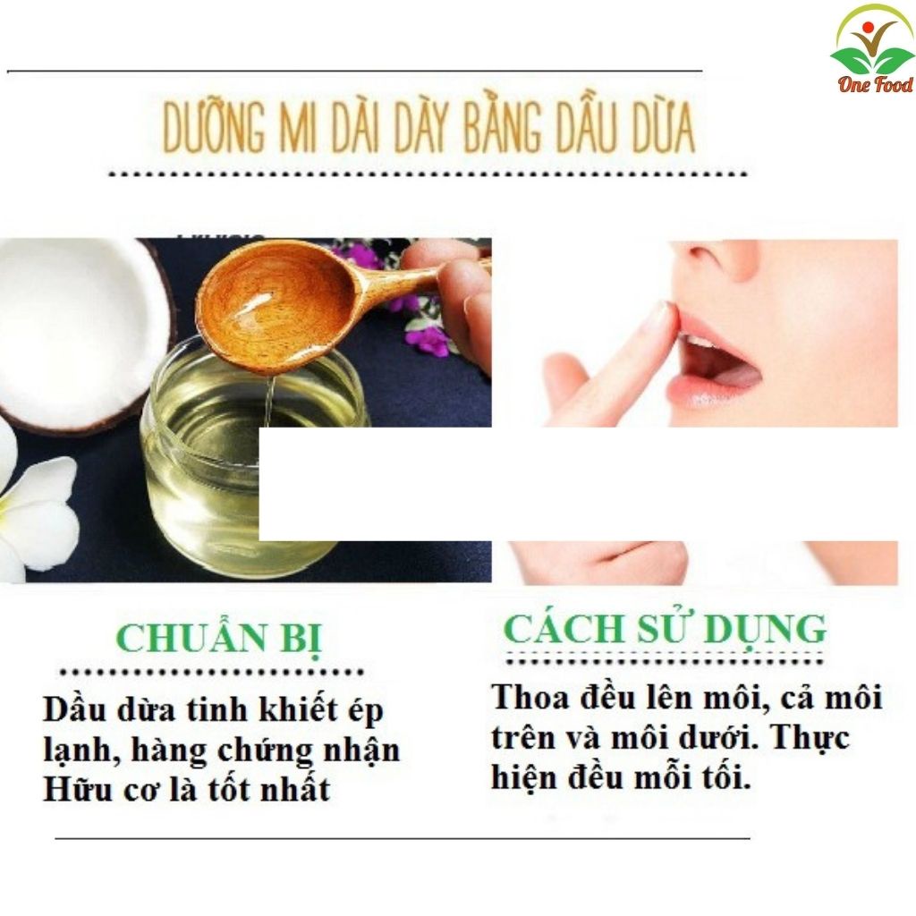 Chuốt mi dầu dừa  (Macara Dầu Dừa) Tự Nấu - Dưỡng mi dày dài, cong vuốt - OneFood68