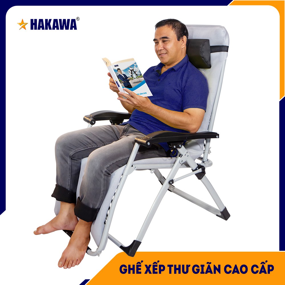 Ghế xếp thư giãn HAKAWA HKG20T sản phẩm chính hãng Bảo hành 25 năm