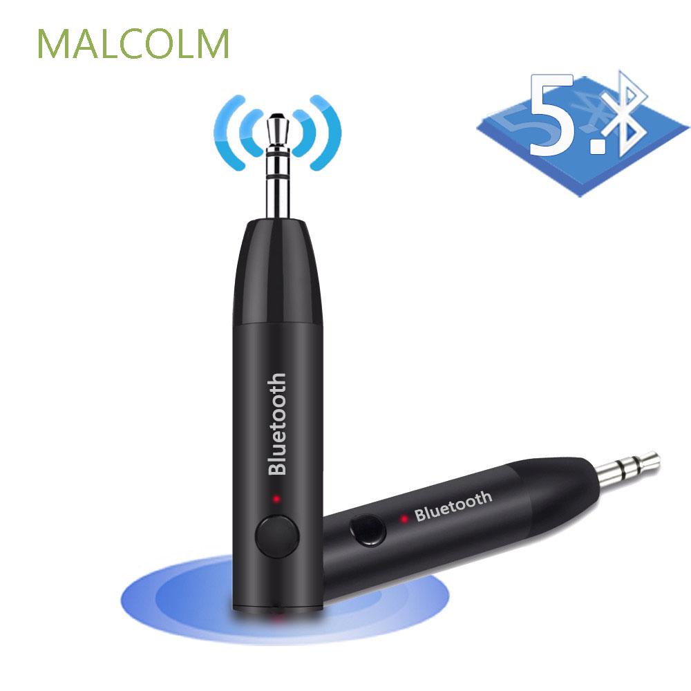 MALCOLM 3.5mm Jack Bluetooth Adapters AUX Audio Adapter Bluetooth Receiver Wireless USB Bluetooth 5.0 For Car Kits Hands-Free Stereo Wireless Receiver/Multicolor