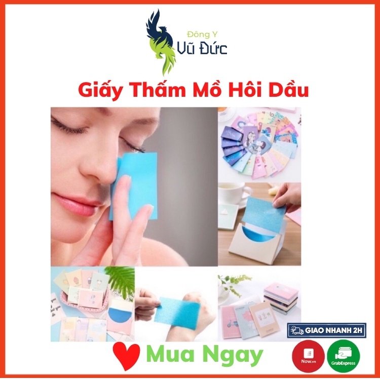 Giấy Thấm Dầu 50 tờ nội địa Trung - Đông Y Vũ Đức Shop