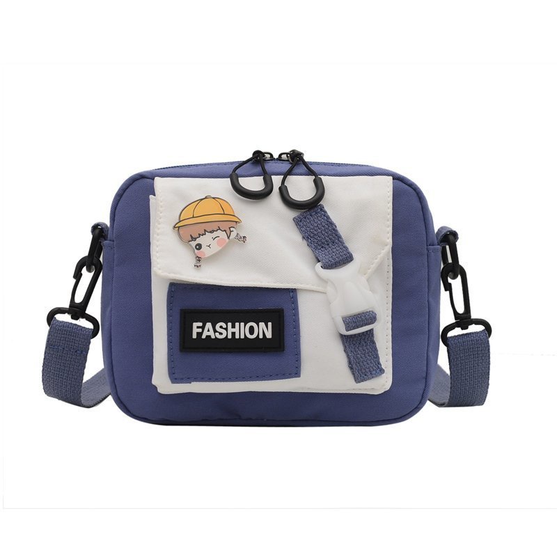 Túi Đeo Chéo Nhỏ Bằng Vải Canvas Phong Cách Phương Tây Đơn Giản Phong Cách Mới Cho Nữ