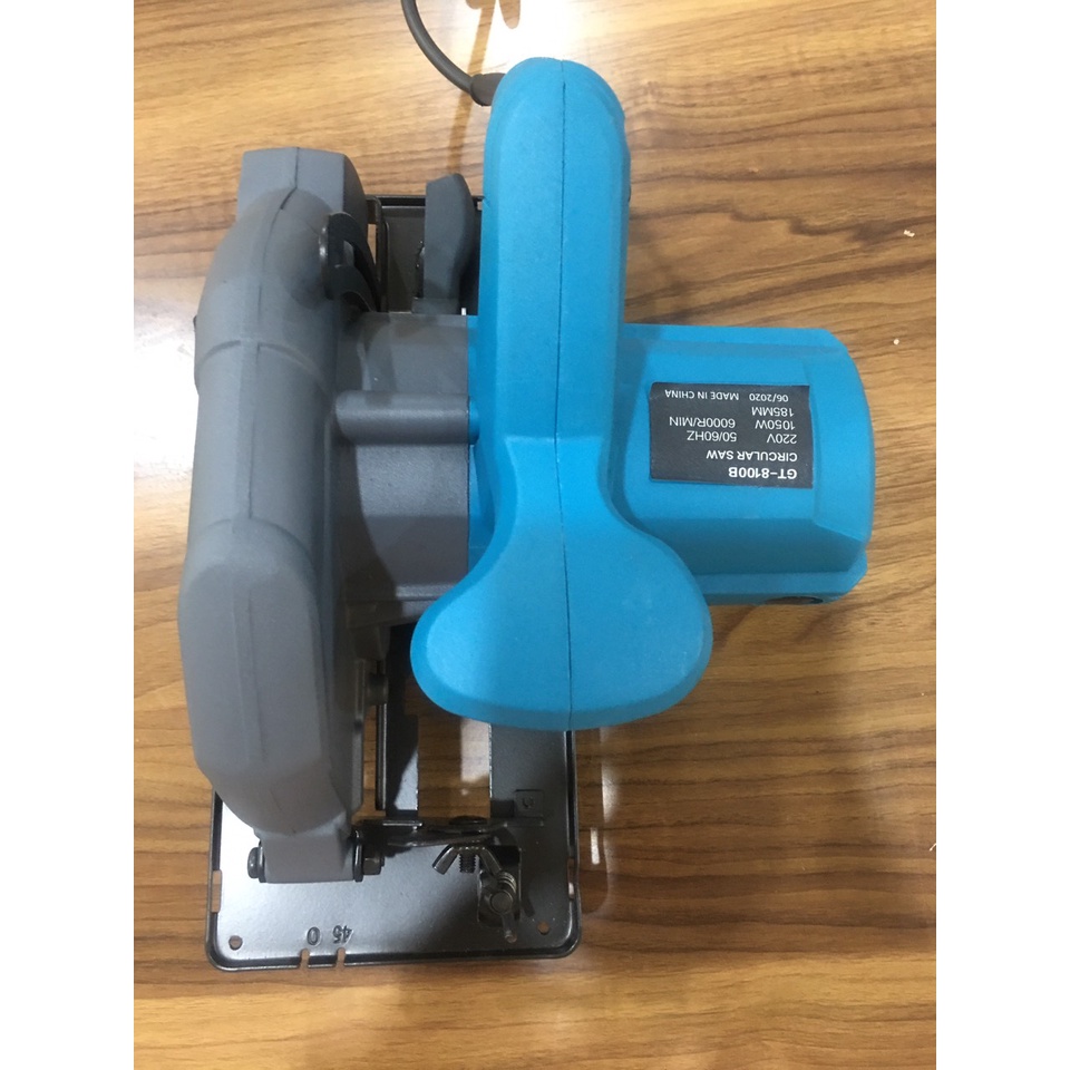 Máy cắt gỗ cầm tay 8100B-1050W chính hãng GGG, máy cưa gỗ mini đĩa 185mm. Tặng kèm 1 lưỡi. Máy lõi đồng